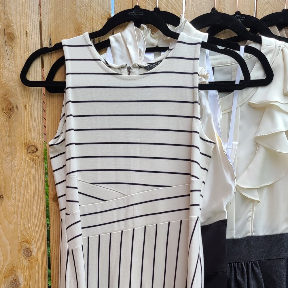 Ann Taylor - Nautical striped, causally fitted